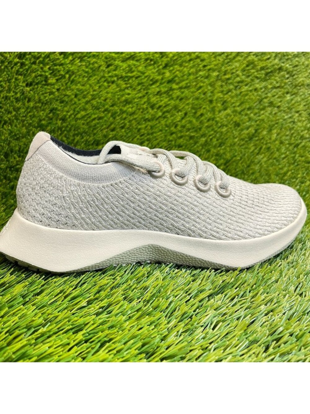 Allbirds Tree Dasher 2 Womens Size 7 Gray Beige Athletic Running Shoes Sneakers